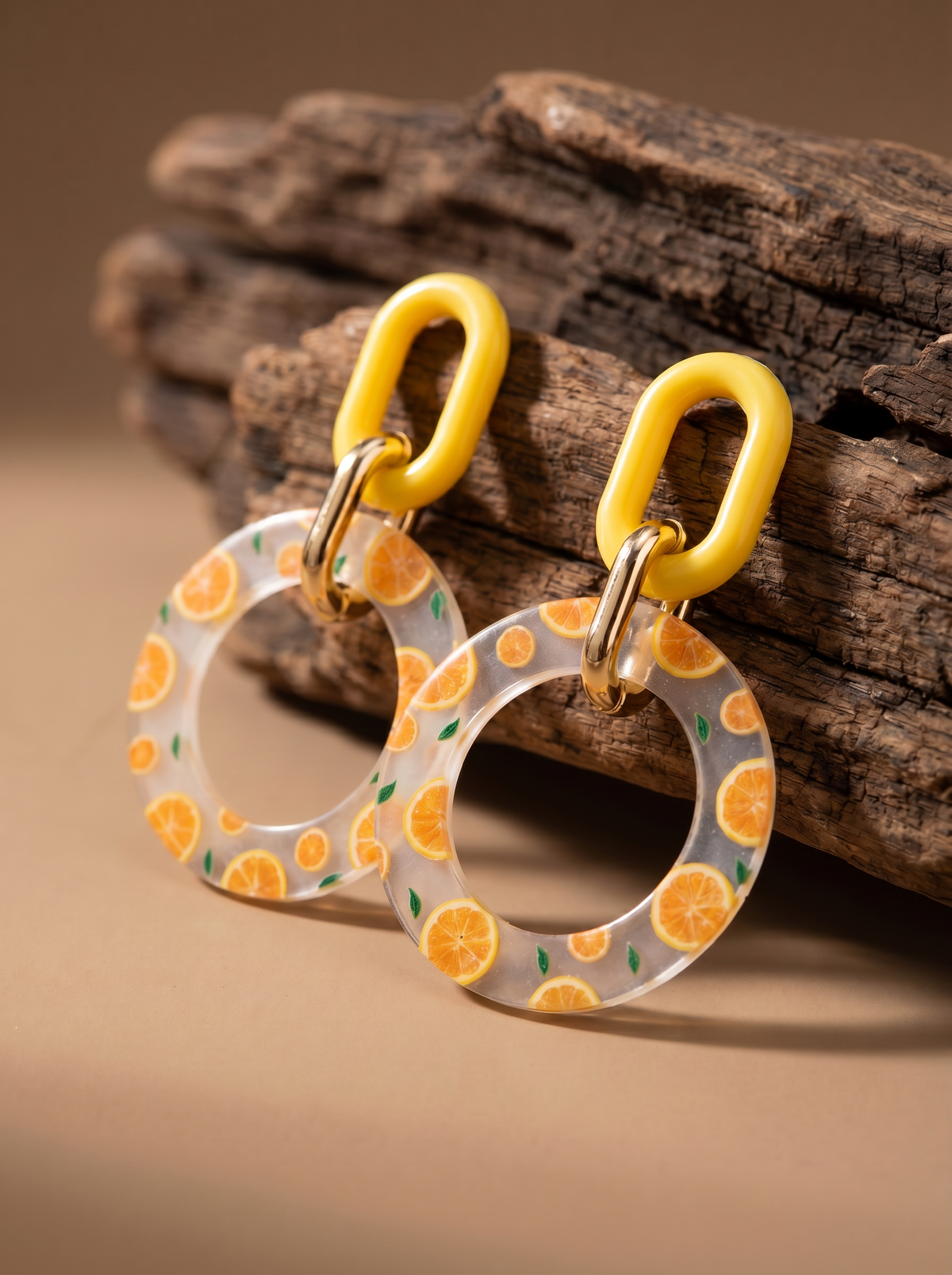 Classy Orange Danglers