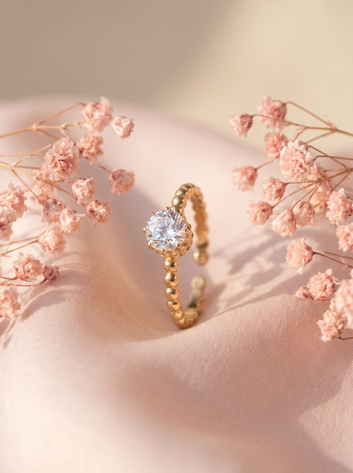 Single Stone Diamond Cut Ring
