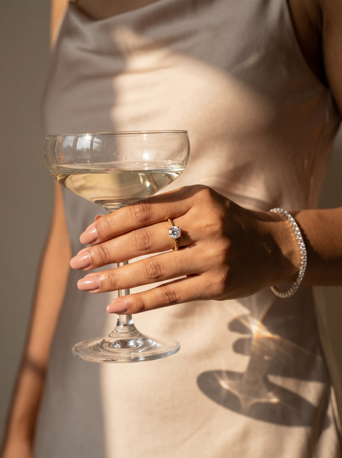 Single Stone Diamond Cut Ring